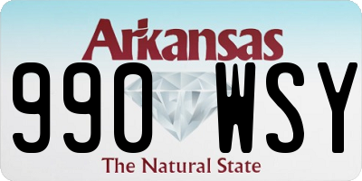 AR license plate 990WSY