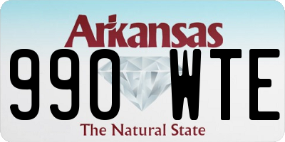 AR license plate 990WTE
