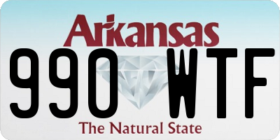 AR license plate 990WTF