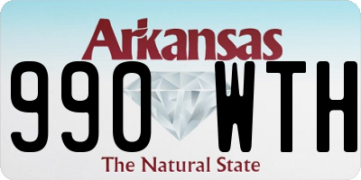 AR license plate 990WTH