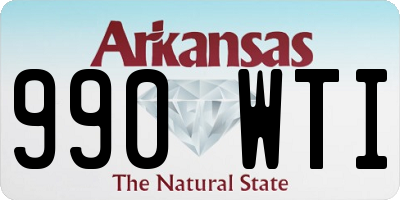 AR license plate 990WTI