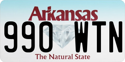 AR license plate 990WTN