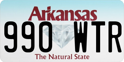 AR license plate 990WTR