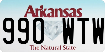 AR license plate 990WTW