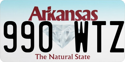 AR license plate 990WTZ