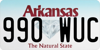 AR license plate 990WUC