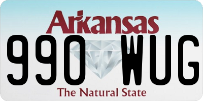AR license plate 990WUG