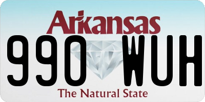 AR license plate 990WUH