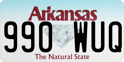 AR license plate 990WUQ