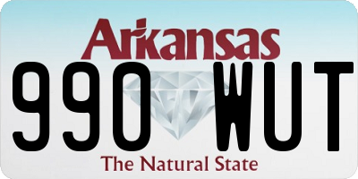 AR license plate 990WUT