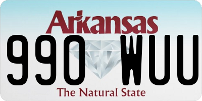 AR license plate 990WUU