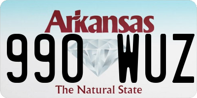 AR license plate 990WUZ