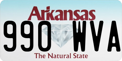 AR license plate 990WVA
