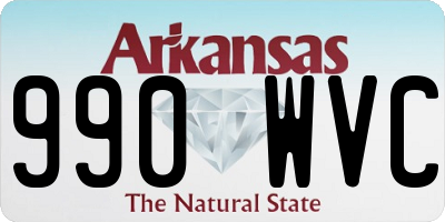 AR license plate 990WVC