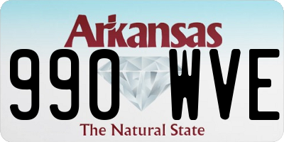 AR license plate 990WVE