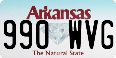 AR license plate 990WVG
