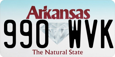 AR license plate 990WVK