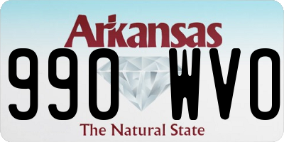 AR license plate 990WVO