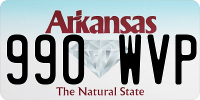 AR license plate 990WVP