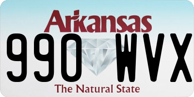 AR license plate 990WVX