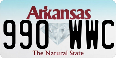 AR license plate 990WWC