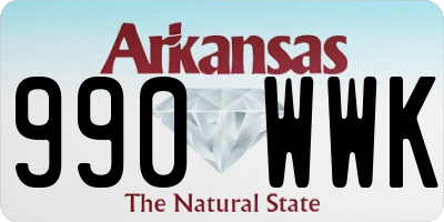 AR license plate 990WWK