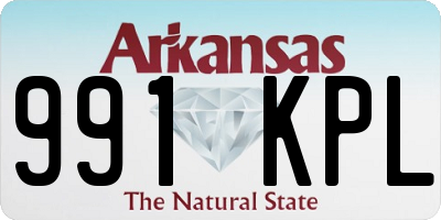 AR license plate 991KPL