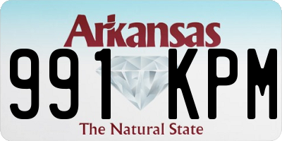 AR license plate 991KPM