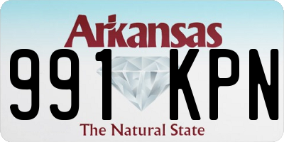 AR license plate 991KPN