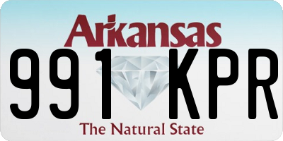 AR license plate 991KPR