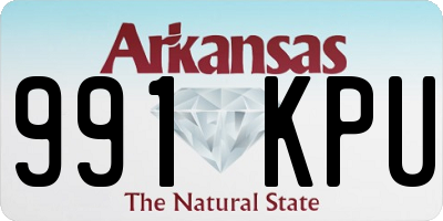 AR license plate 991KPU