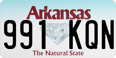 AR license plate 991KQN