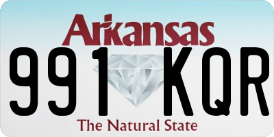 AR license plate 991KQR