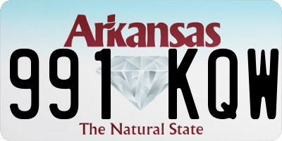 AR license plate 991KQW
