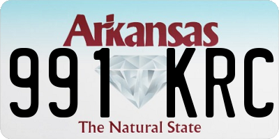AR license plate 991KRC