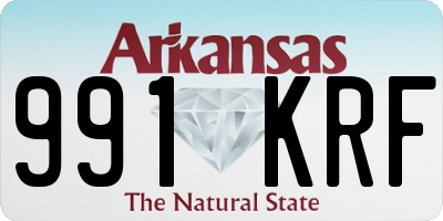 AR license plate 991KRF