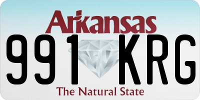 AR license plate 991KRG