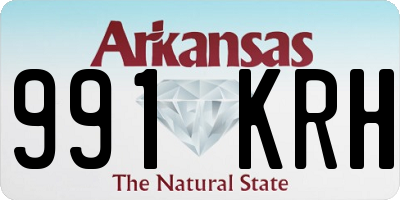 AR license plate 991KRH
