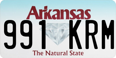 AR license plate 991KRM