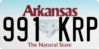 AR license plate 991KRP