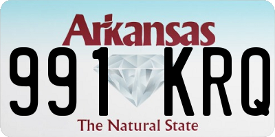 AR license plate 991KRQ