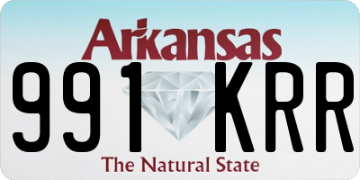 AR license plate 991KRR