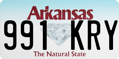 AR license plate 991KRY