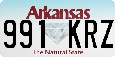AR license plate 991KRZ