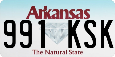 AR license plate 991KSK