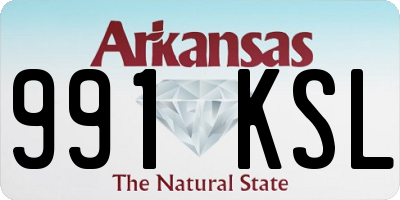 AR license plate 991KSL