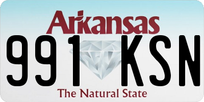 AR license plate 991KSN