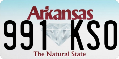 AR license plate 991KSO
