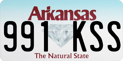 AR license plate 991KSS