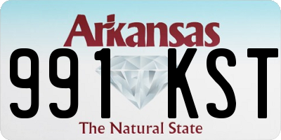 AR license plate 991KST